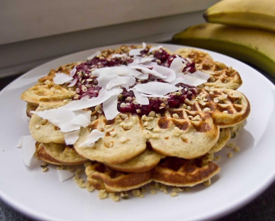 Vafler med proteinpulver