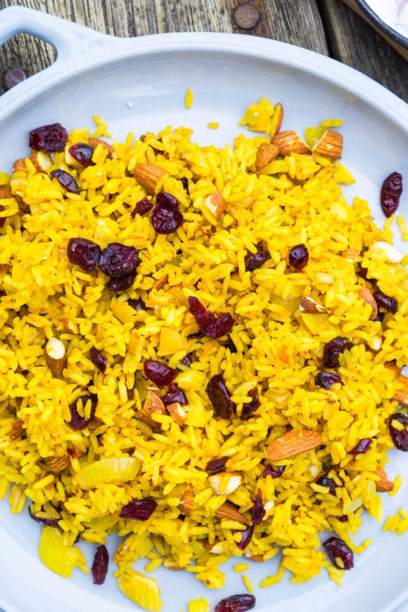 Arabisk Ris Indiske gule ris - tilbehør til indisk curry - opskrift på indiske ris ...