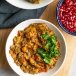 Marrokansk dip med tomater og aubergine - Zaalouk