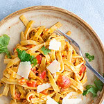 Pasta i flødesauce