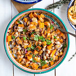 Butternutsquash med tahindressing