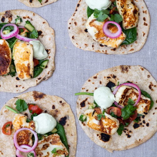 Tacos med halloumi