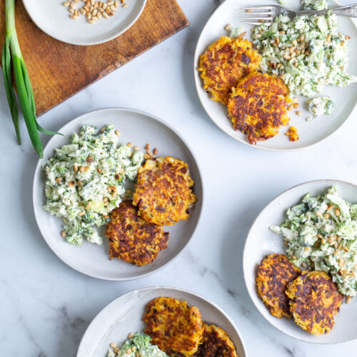 Halloumifritter med salat