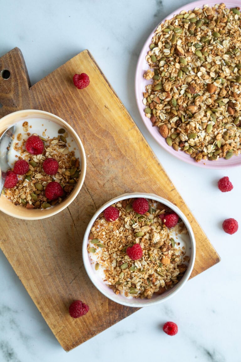 Granola med peanutbutter