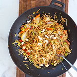 Vegetarisk chow mein