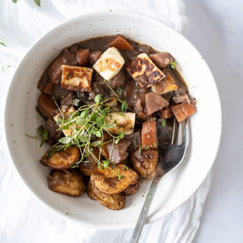 Vegetarisk coq au vin