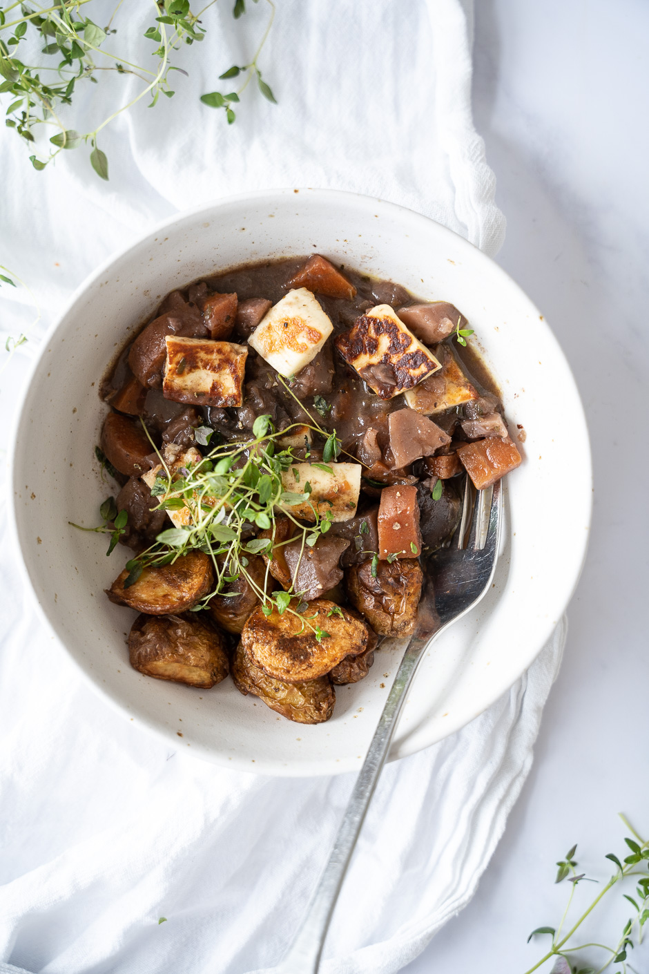 Vegetarisk coq au vin