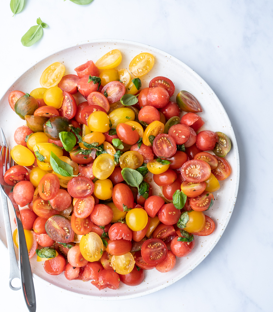 Tomatsalat med vandmelon