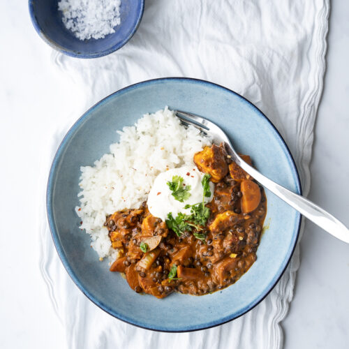 Halloumi curry
