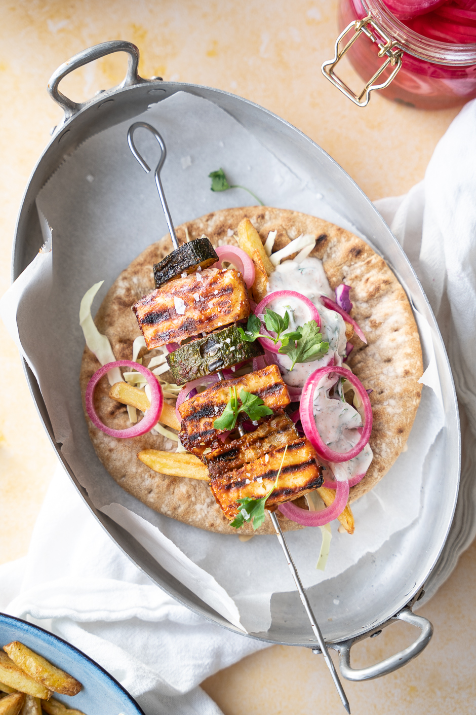 Vegetarisk souvlaki
