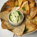 Hytteostdip med avocado