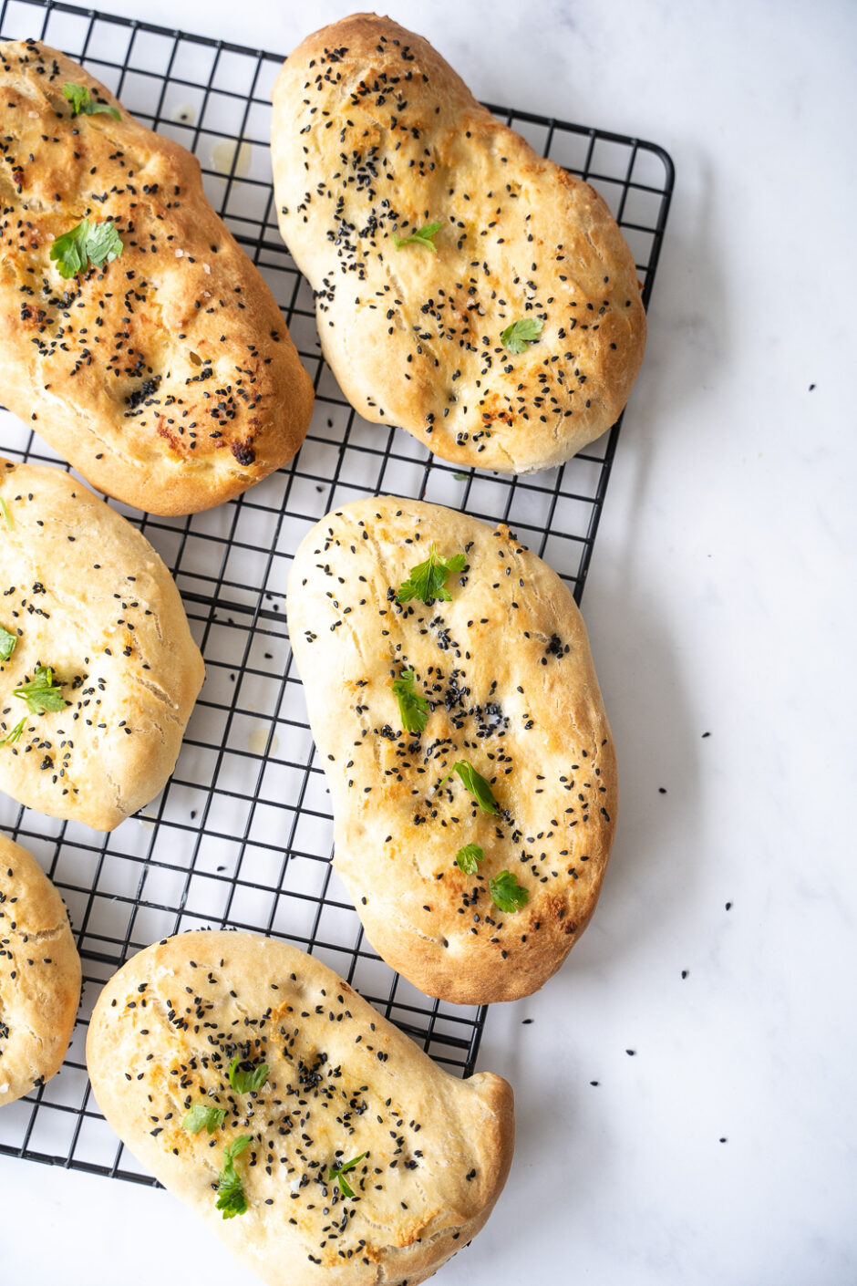 Ovnbagte naanbrød