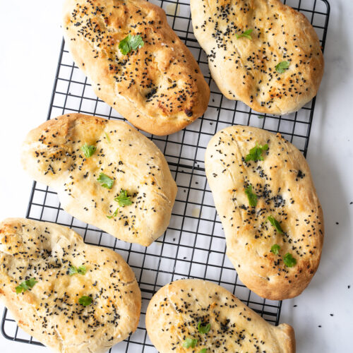 Ovnbagte naanbrød