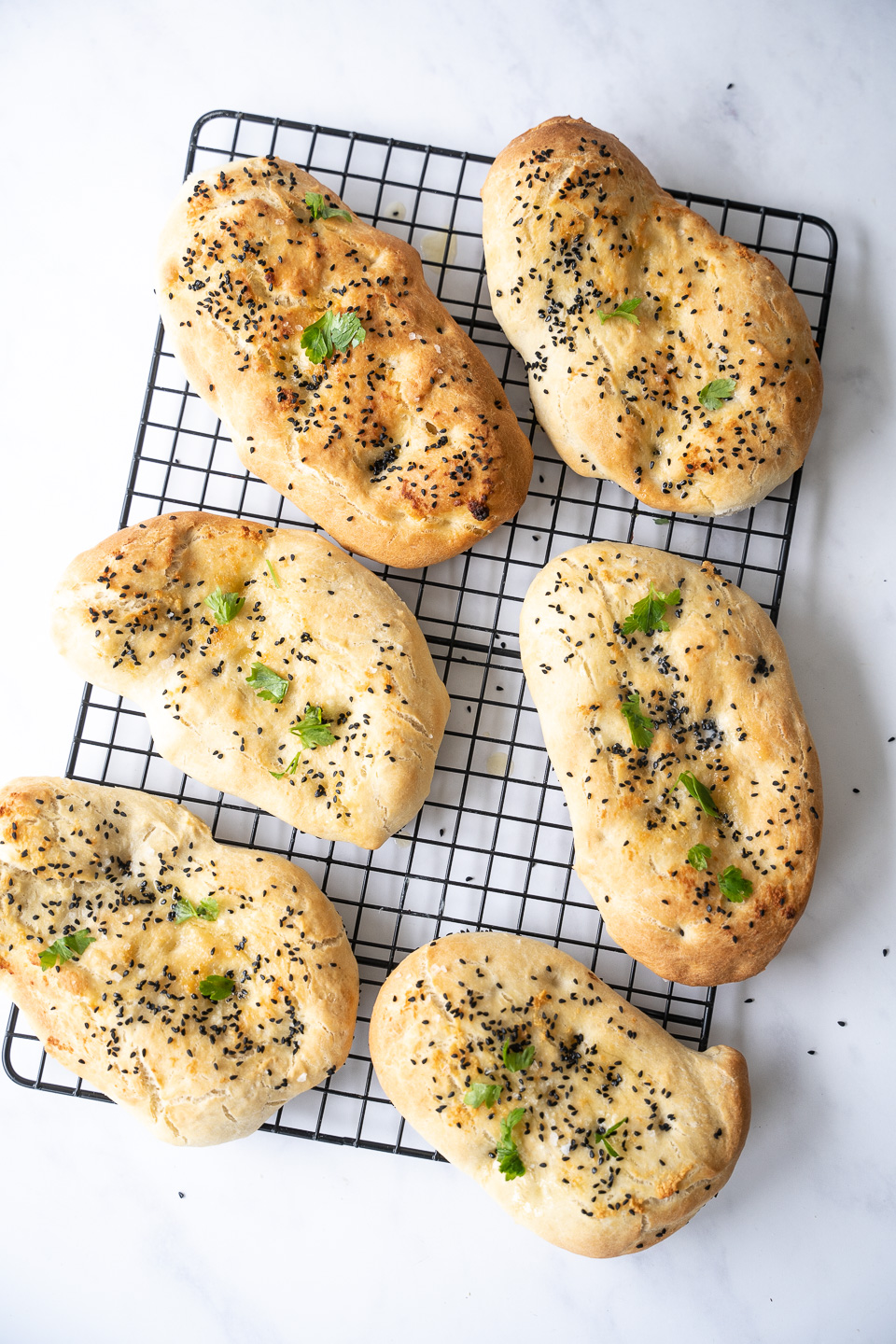 Ovnbagte naanbrød