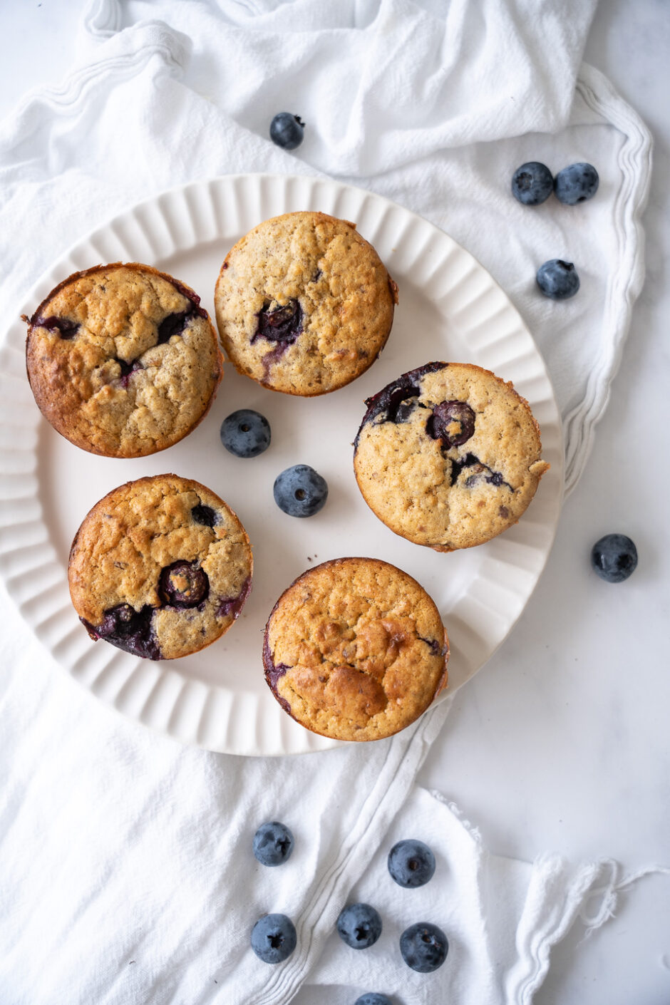 Sunde blåbærmuffins