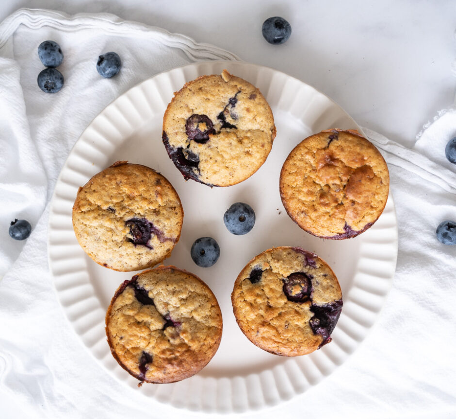 Sunde blåbærmuffins
