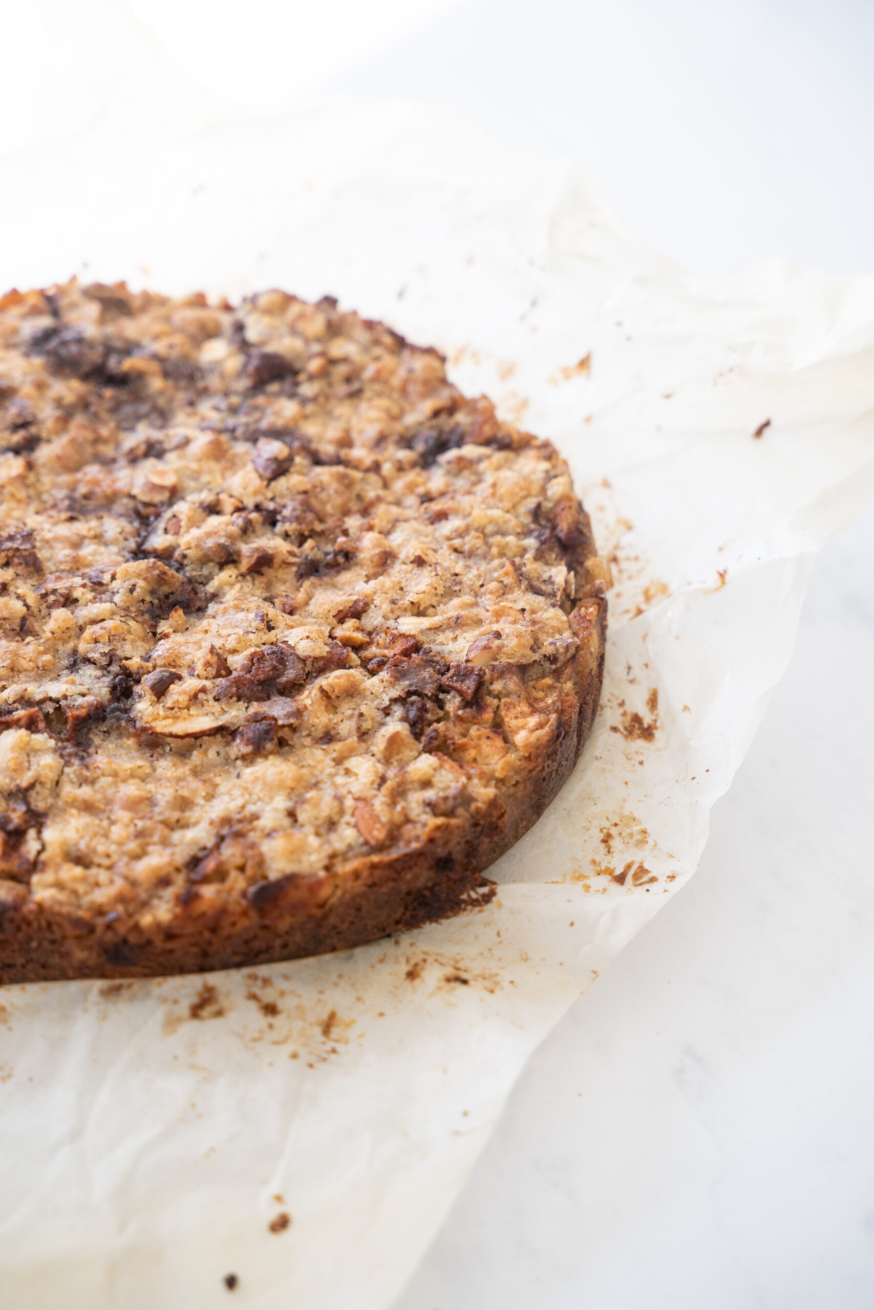 Æblekage med crumble