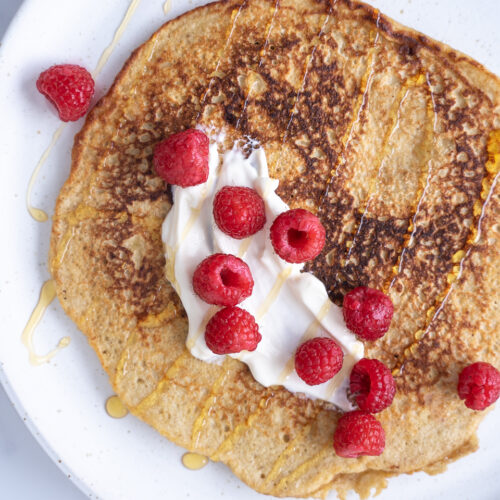 Protein pandekage med hytteost