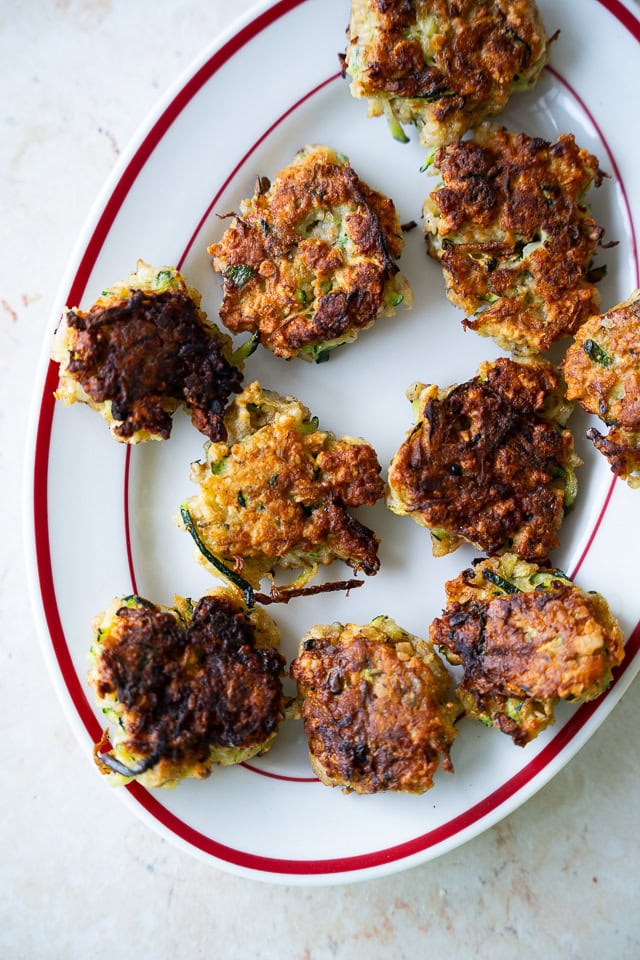 Squashfrikadeller med ost