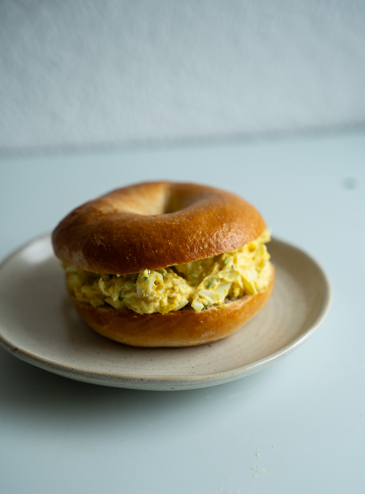 Æggesalat med hytteost