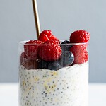 chiagrød med græsk yoghurt