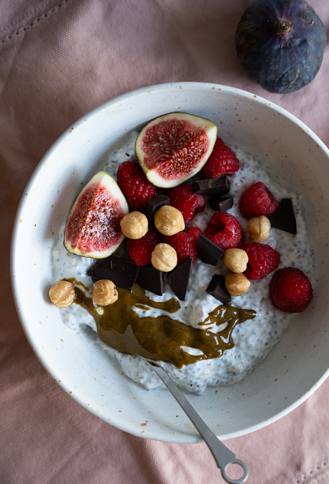 chiagrød med kefir